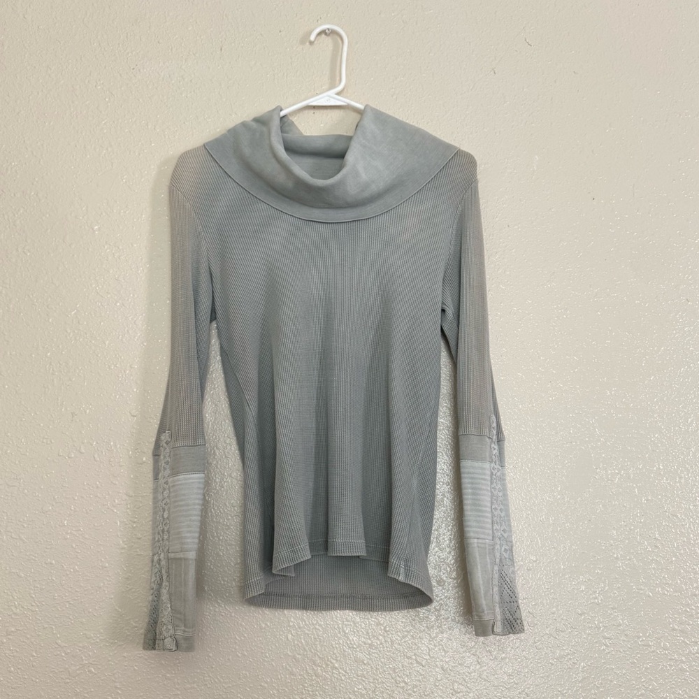 Sundance Waffle Knit Slouchy Turtleneck Sweater